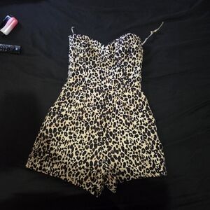 Forever 21 Leopard Print Jumpsuit